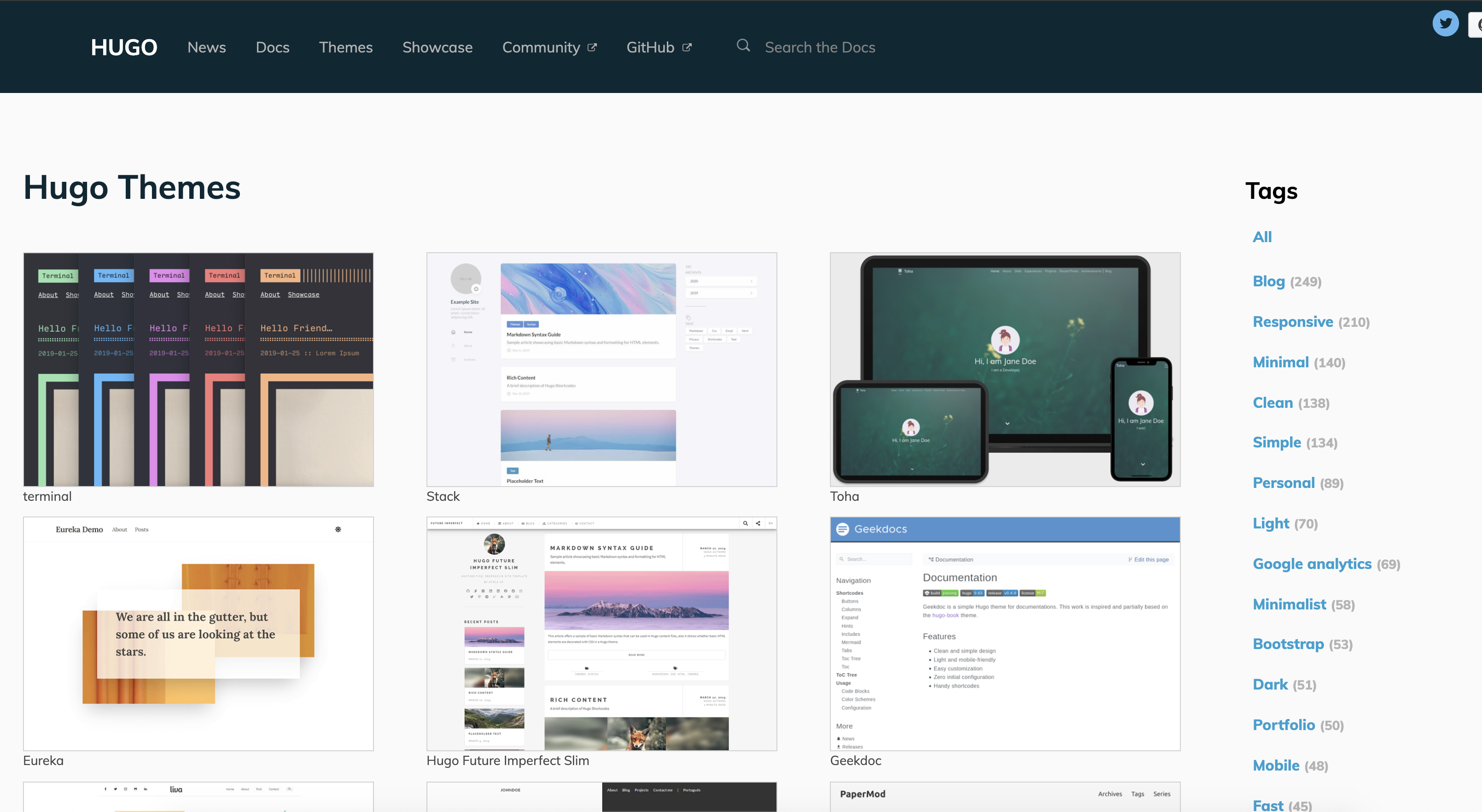 Hugo themes